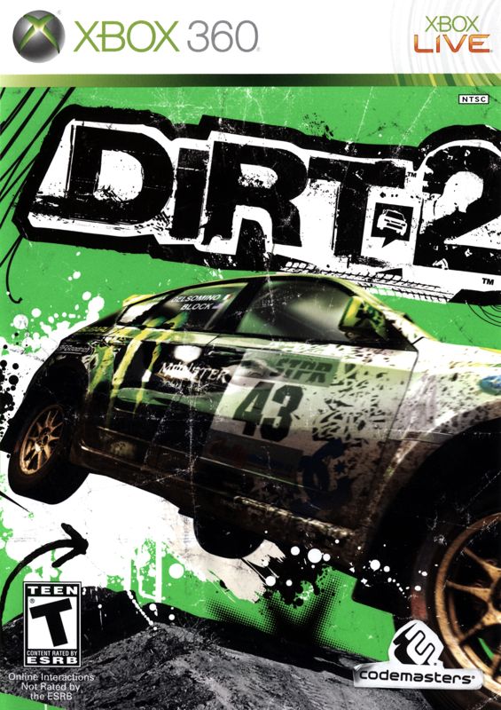 Dirt 2 box art for Xbox 360